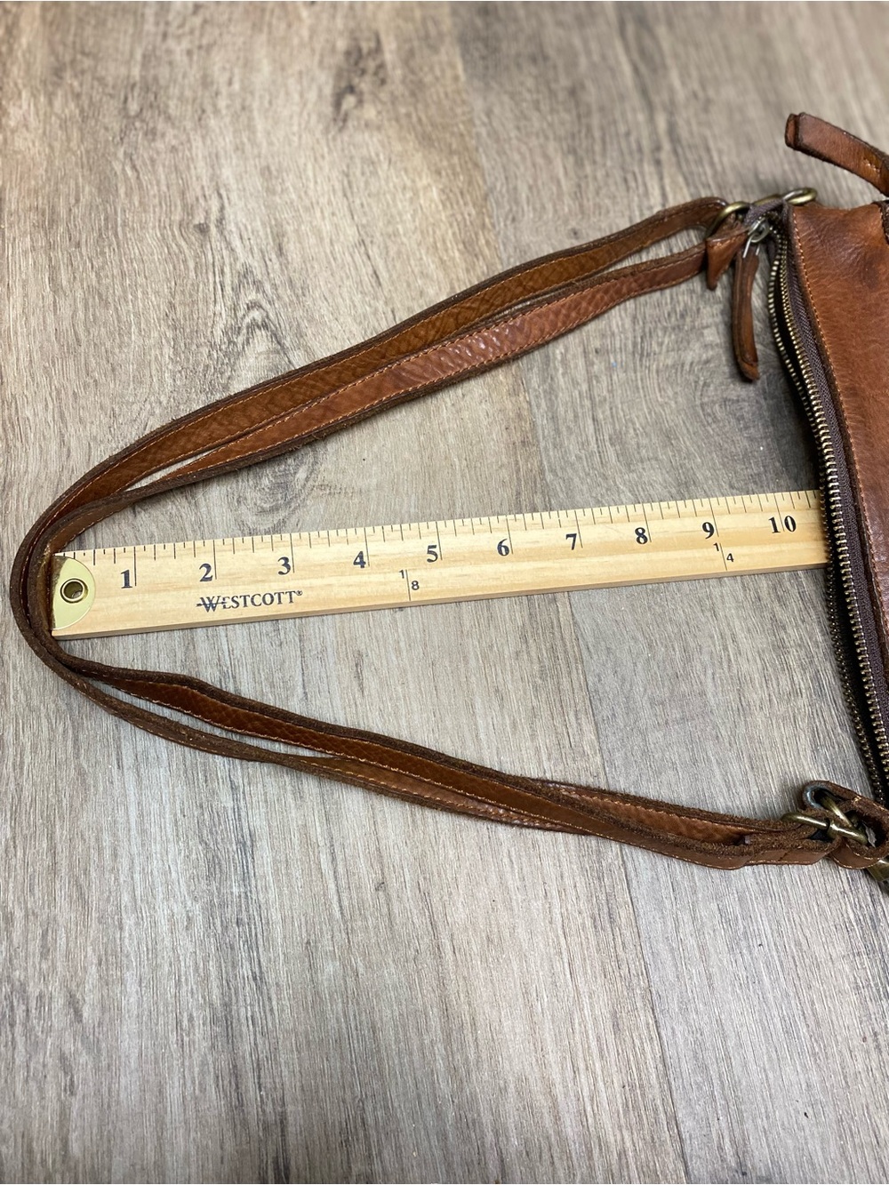 Pikolinos Brown Woven Smooth Leather Adjustable Strap Shoulder Bag Handbag Purse - Picture 5 of 15